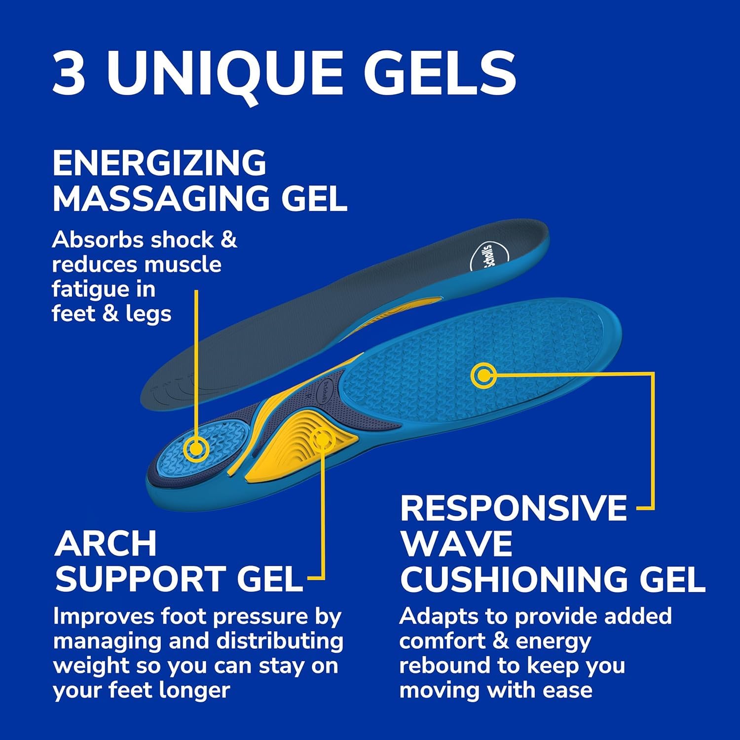 Dr. Scholls Massaging Gel Insoles for Men-1 Pair