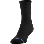 MediPEDS Quarter Socks with Non-Binding Top and Cushion, Multipairs, Black (4-Pairs), Shoe Size: Men's 6-9 Women's 6-10