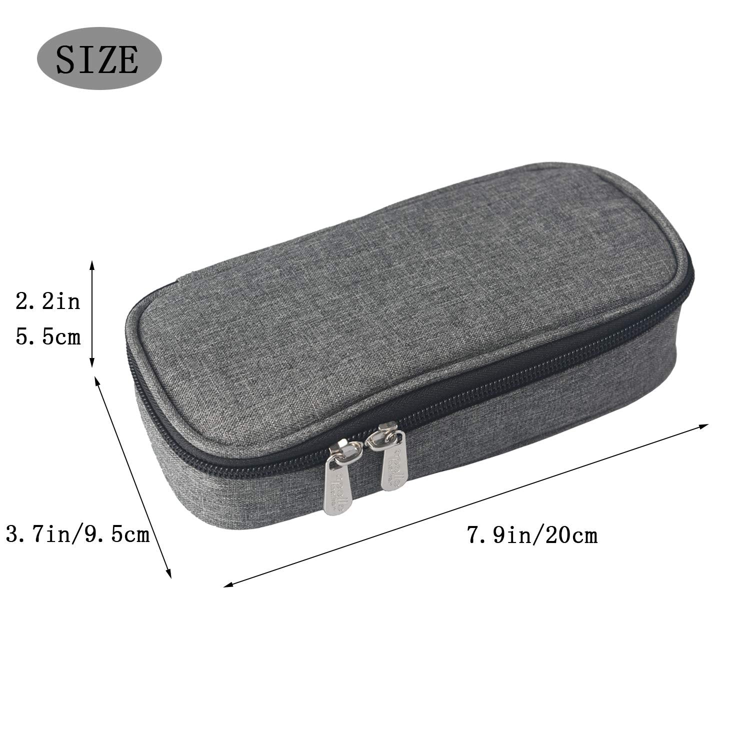Goldwheat Insulin Cooler Travel Case with 2 Ice Packs Diabetes Medication Organizer Bag Medical Insulation Cooler
