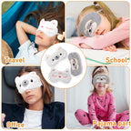 3 Pieces Cartoon Cute Cat Sleeping Eye Mask, Cute Sleeping Eye Mask, Soft Plush Eye Mask, Cartoon Style, Night Sleeping Eye Mask