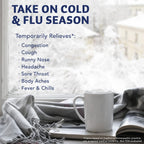 NaturalCare Cold & Flu Relief* Homeopathic Helps Temporarily Relieve Congestion, Cough, Headache, Sore Throat, Runny Nose, Body