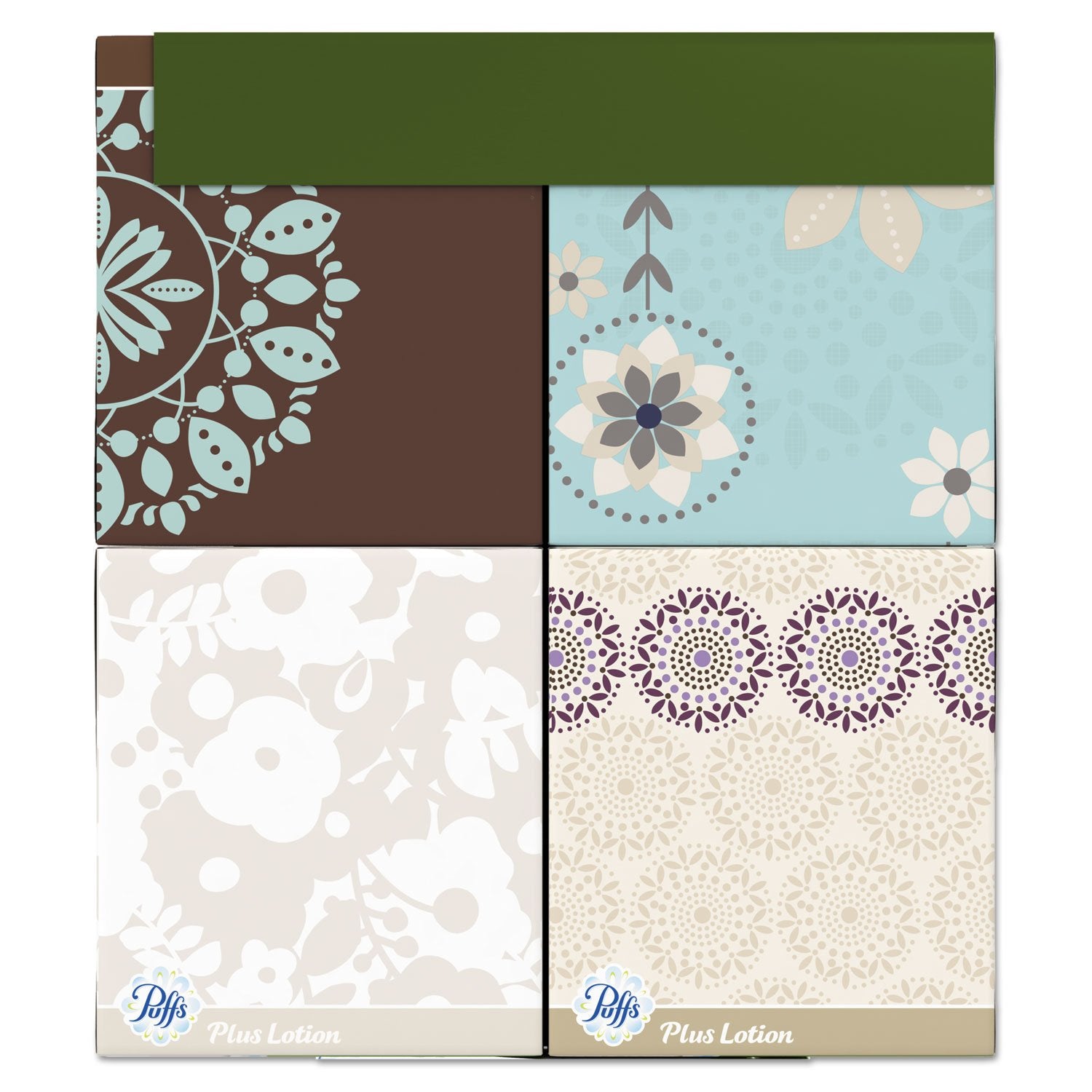 Puffs 34899CT Plus Lotion Facial Tissue, White, 1-Ply, 8 1/5-Inch x 8 2/5-Inch , 56/Box, 24/Carton