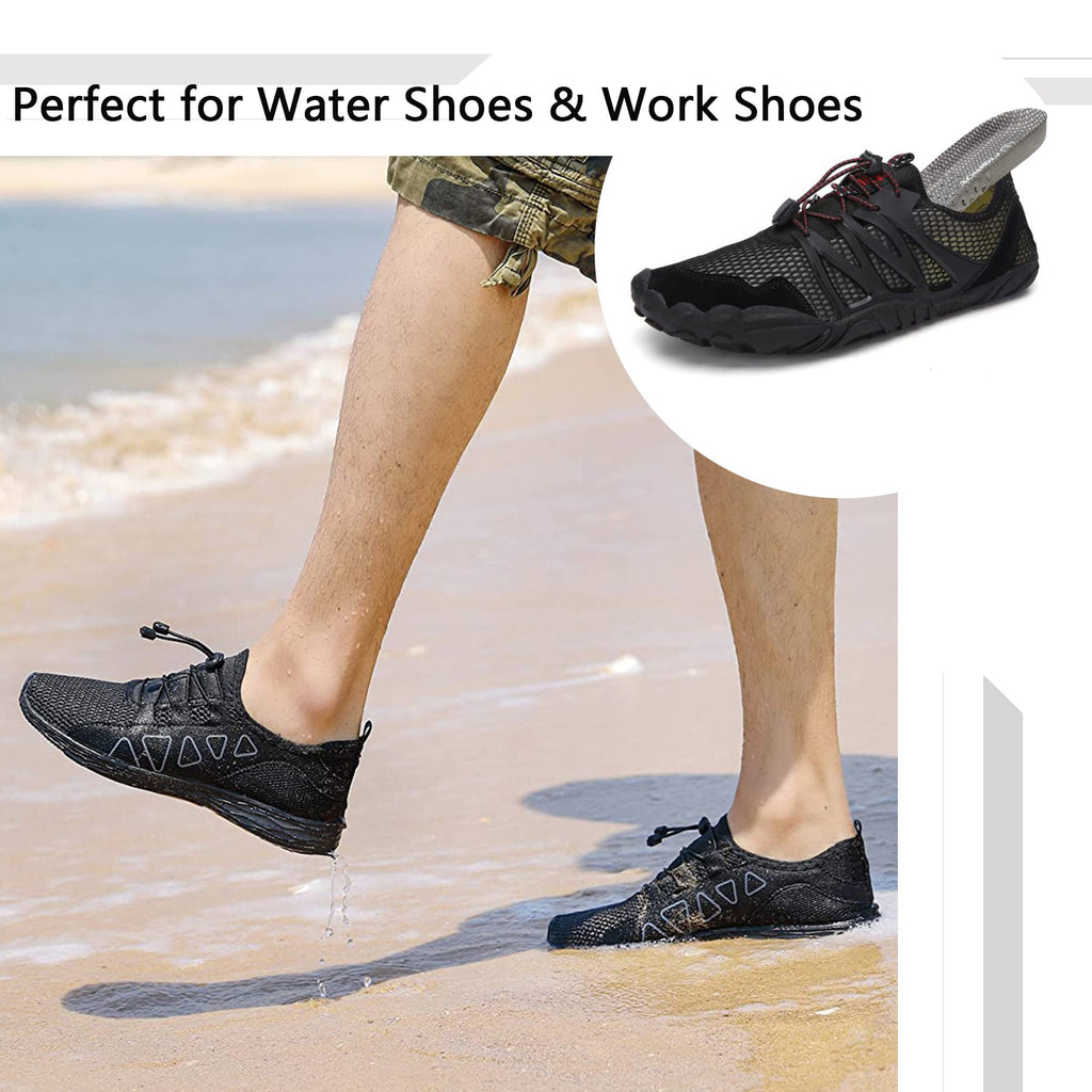 riemot 3 Pairs Shoe Insoles for Men Breathable Honeycomb Water Shoes Inserts Cushioning Shock Absorbing Insole Replacement Insol