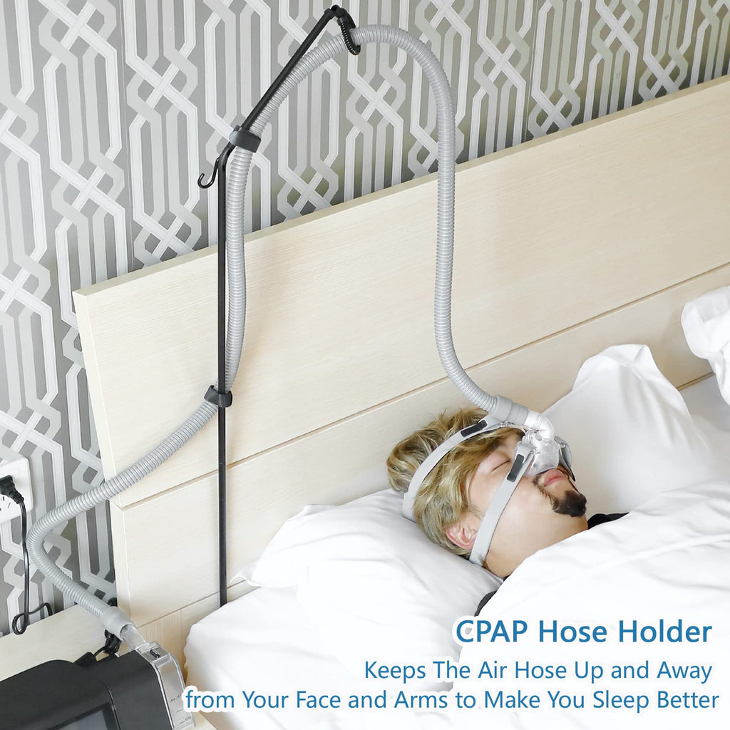 LONYEON CPAP Hose Holder - CPAP Hose Hanger for Bed Avoid Tangling and Prevent Blockage,Keeps The Air Hose Up and Away from Your