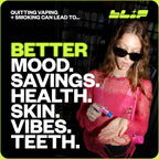 NRT Blip Quit Smoking Kit | Nicotine Gum (4mg, Fruity), Lozzies (4mg, Mint), Blue Raspberry Toothpicks & Stress Star Distraction