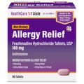 HealthCareAisle Allergy Relief - Fexofenadine Hydrochloride Tablets USP, 180 mg - 90 Tablets - Allergy Medication, Non-Drowsy 24