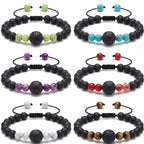 Sureio 6 Pcs Motion Sickness Bracelets Cruise Essentials Adjustable Anti Nausea Wristband for Adults Car Sea Air Sickness Relief