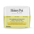 The Honey Pot Company - Pads for Women - Non-Herbal Heavy Flow Daytime Pads w/Wings - Organic Cotton Cover & Ultra-Absorbent Cor