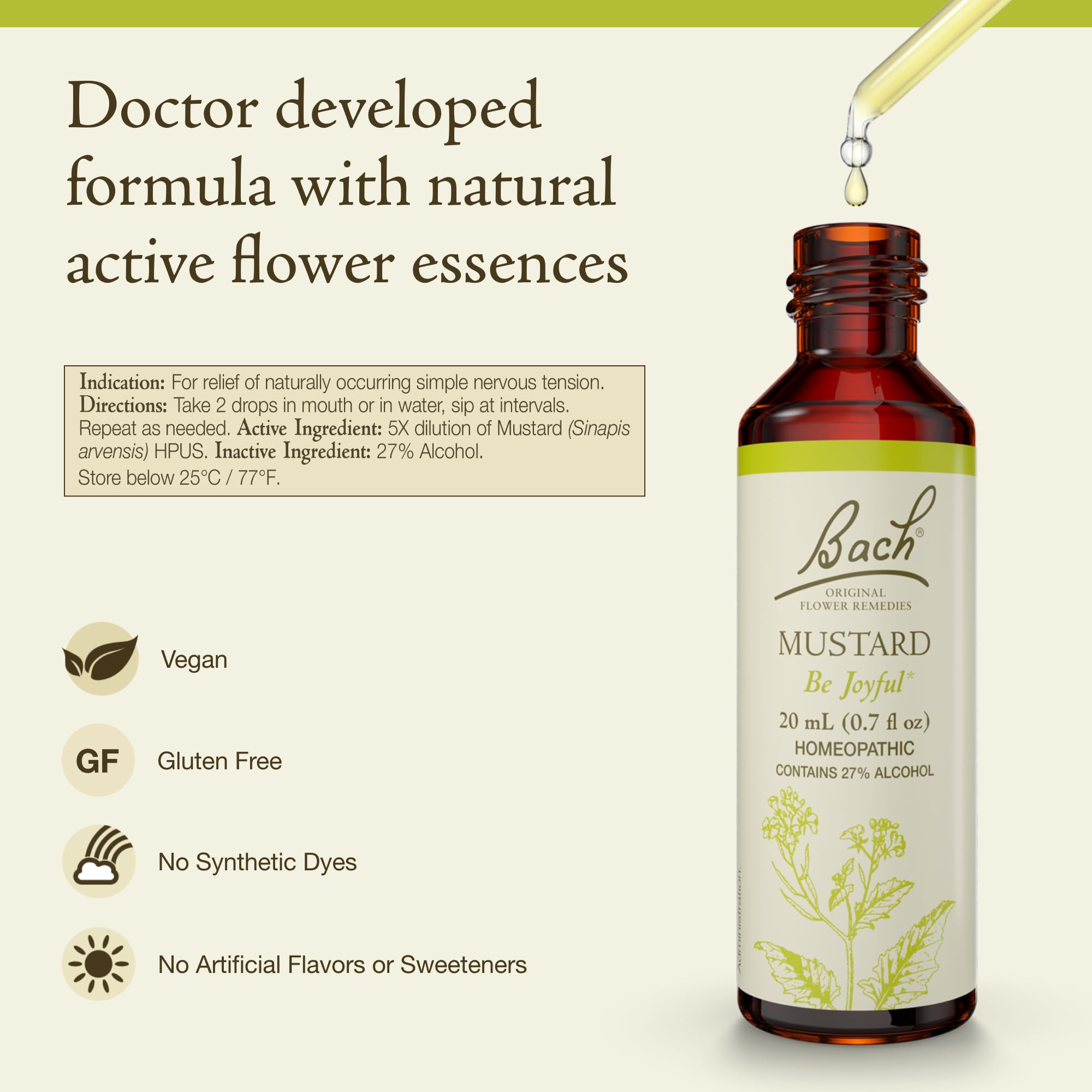 Bach Original Flower Remedies Mustard 20ml