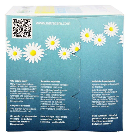 Natracare - Organic Cotton Natural Feminine Ultra Pads Super with Wings - 12 Pad(s)