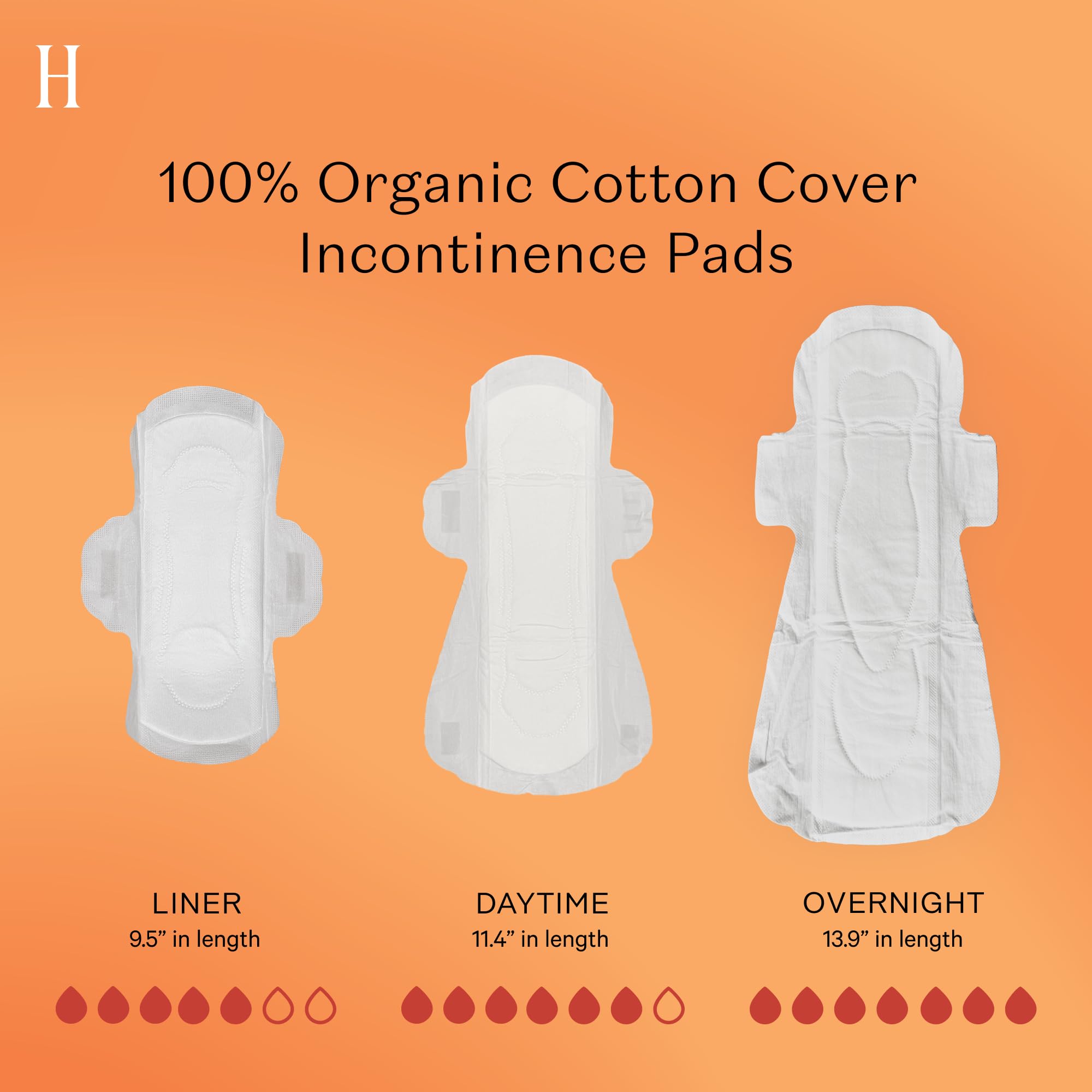 The Honey Pot Company - Incontinence Pads for Women - 80ct - Non-Herbal Panty Liners - Bladder Leak Control - Organic Cotton Cov