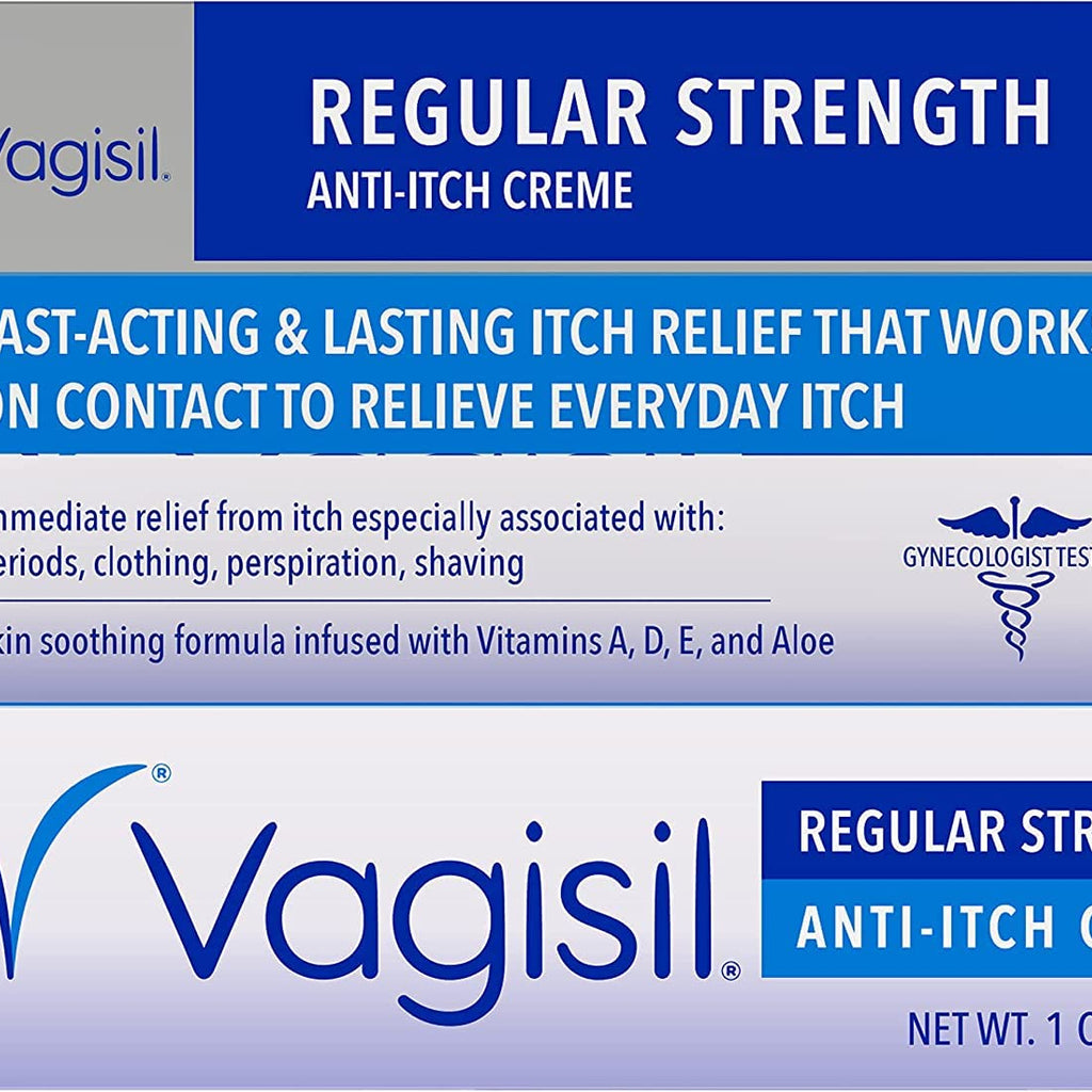 Vagisil Regular Strength Anti- Itch Creme 1 Ounce (29ml) (3 Pack)