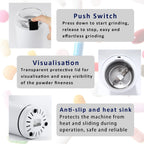 Multifunctional Electric Pill Crusher Grinder- Grind The Medicine and Vitamin or Coffee Beans Tablets of Different Sizes into Fi