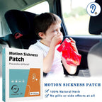40 Counts Motion Sickness Patches for Car and Boat Rides, Cruise and Airplane Trips - Relieve Dizziness&Vomiting from Seasicknes