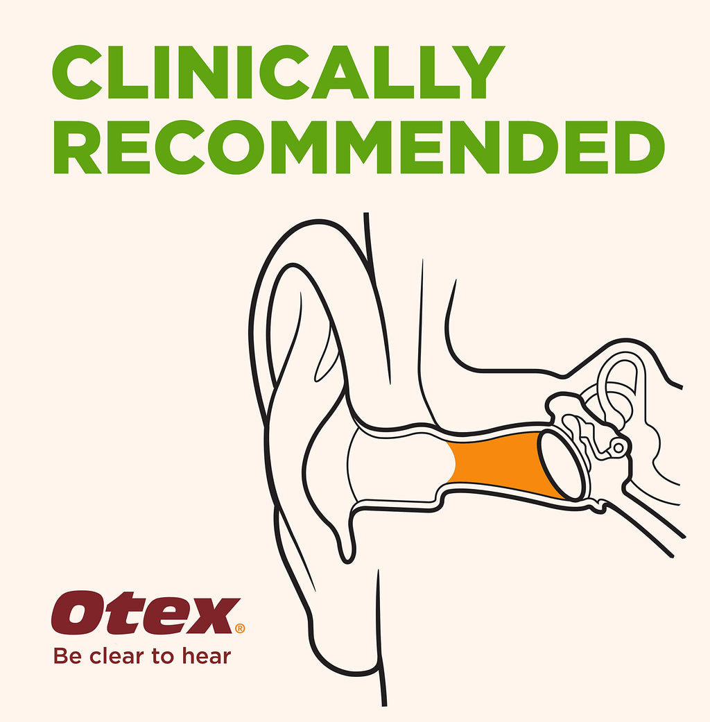 Otex Olive Oil Ear Drops for Natural, Gentle Removal of Excessive, Hardened Ear Wax. Bottle with Dropper Applicator, 10 ml (Pack