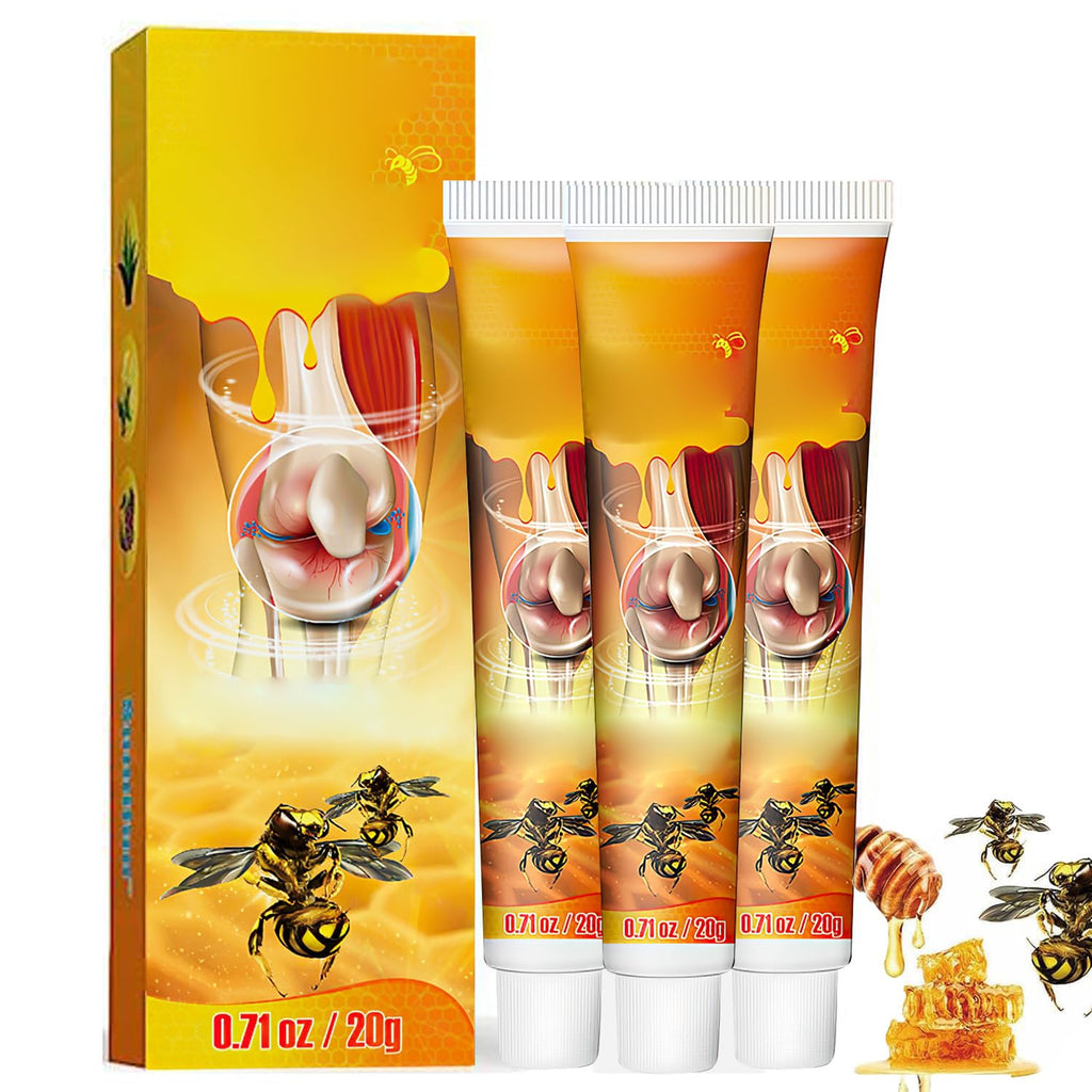 Dragon Honor 3PCS Beevenom New Bee Venom Professional Gel, New Bee Venom Cream