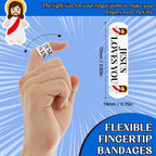 60pcs Jesus Bandages, 2.83x0.75in Jesus Loves You Waterproof PE Adhesive Bandage for Minor Wound Care, Comfortable Hypoallergeni