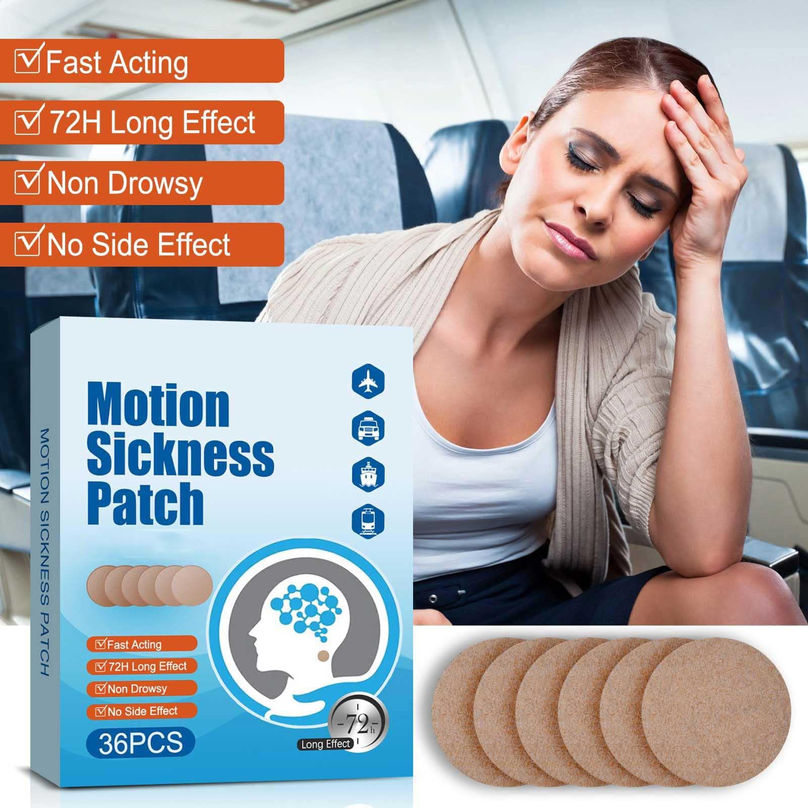 ZLYDG Motion Sickness Patch, 36 PCS Sea Sickness Patch for Cruise,Dizziness Resulted from Travel of Cars, Ships, Airplanes (1 Bo