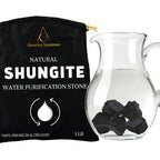 Shungite Raw Crystals and Healing Stones, Natural Rocks for Tumbling and DIY Raw Stones and Crystals (1 LB)