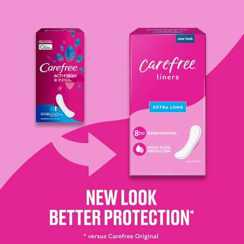 Carefree Acti-Fresh Extra Long 36 Count Liner to Go
