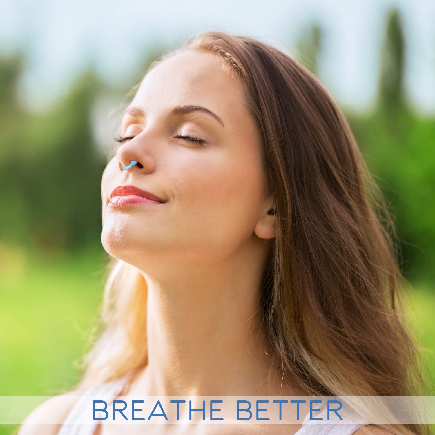 AIRMAX Nasal Dilator - Small Blue Breathing Aid for Maximum Airflow & Reduced Nasal Congestion - Natural & Comfortable Solution