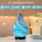 Essential Oil Diffuser 120ml Ultrasonic Aromatherapy Diffuser with Handmade Glass BPA Free Waterless Auto-Off, 4 Timer Setting 7