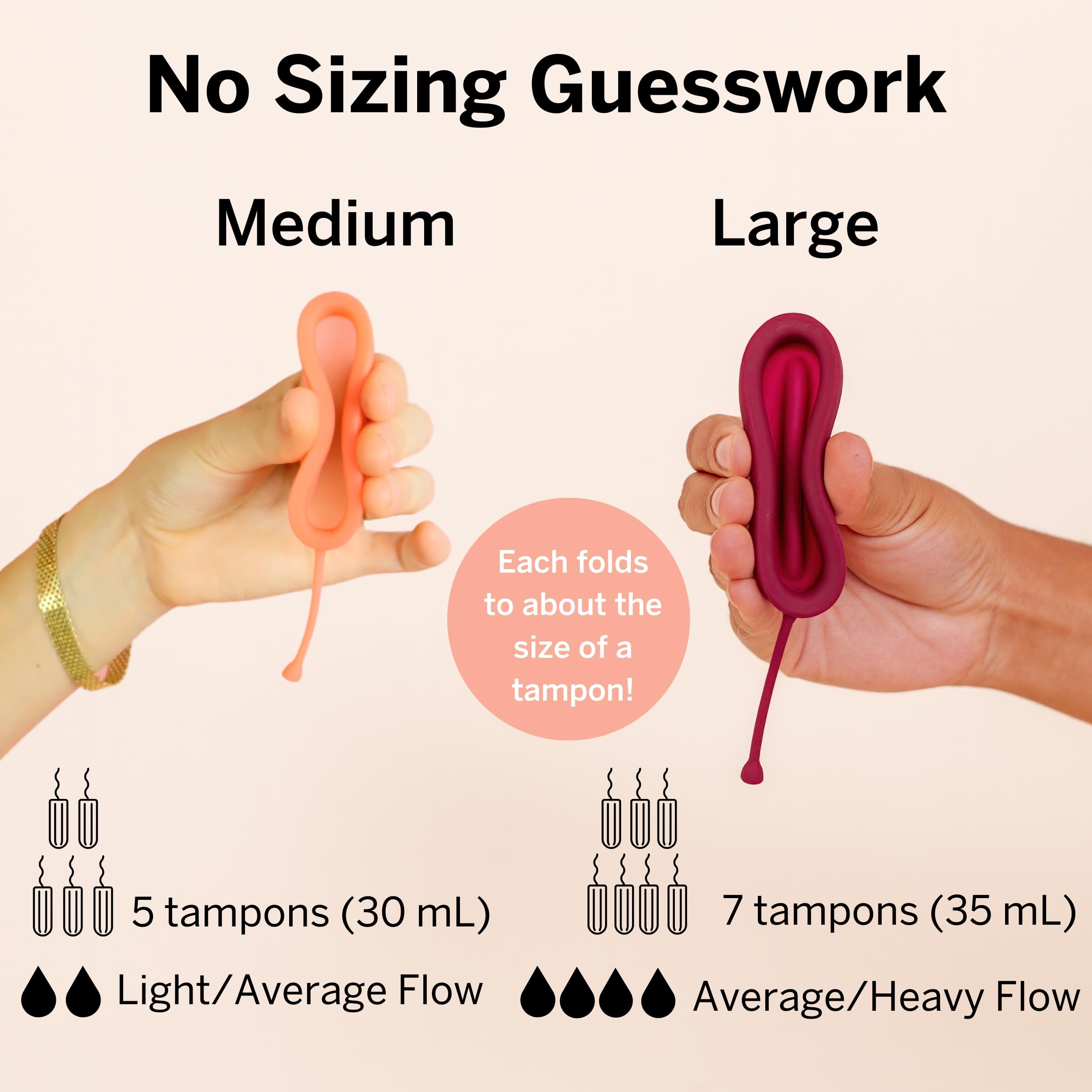 2 Menstrual Discs and Applicator Bundle - No Metals or Toxins - 100% Medical-Grade Silicone-Most Soft Reusable Period Disc - Ins