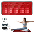 Red Light Therapy Mat for Full Body, Foldable 340 LEDs Near Infrared Light Therapy Pad, 660nm& 850nm 2in1 LEDs Light Blanket, Hi