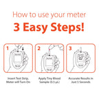 EasyTouch Glucose Monitoring System with 1 Meter, 10 Twist Lancets, 1 Lancing Device