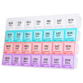 Large Weekly Pill Organizer 4 Times A Day, Moisture-Proof 7 Day Pill Box,Daily Pill Organizer,Travel Pill Cases Portable for Pil