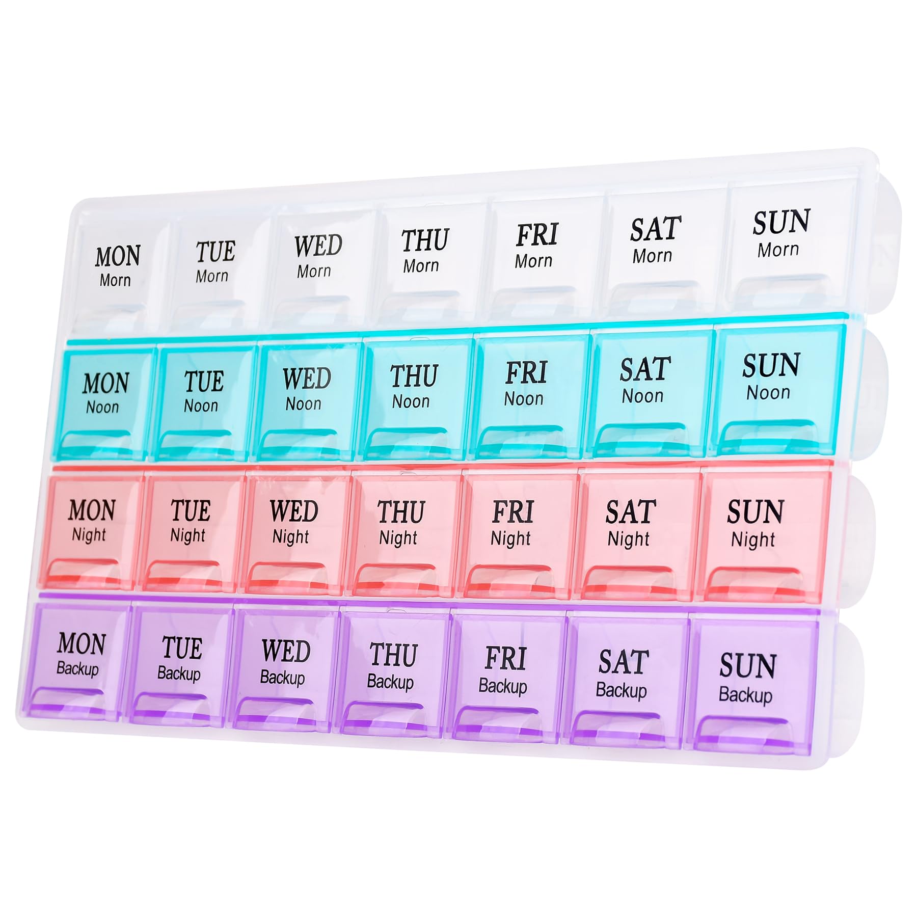 Large Weekly Pill Organizer 4 Times A Day, Moisture-Proof 7 Day Pill Box,Daily Pill Organizer,Travel Pill Cases Portable for Pil
