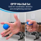 OPTP Mini Balls - Vinyl Air-Filled Self-Massage Ball Set (2 Piece) for Hand and Foot Therapy- Small Therapy Balls for Improved S