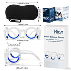 Hion Motion Sickness Glasses,Relieve Carsickness Airsickness Seasickness Glasses,Ultra-Light Portable Nausea Vertigo Glasses, No