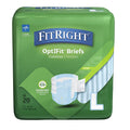 Medline FitRight OptiFit Extra Adult Briefs, Incontinence Diapers with Tabs, Moderate Absorbency, Large, 44 to 56, 20 Count