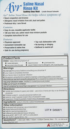Ayr Saline Nasal Rinse Kit, 100 ct