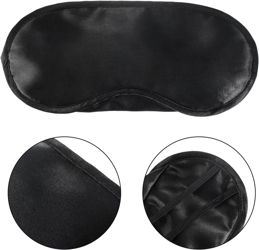 Mudder Blindfold Eye Mask Shade Cover for Sleeping with Nose Pad, 10 Pack