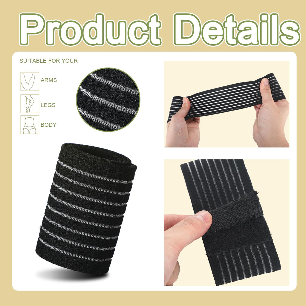 Threlaco 7 Pcs Laser Lipo Machine Elastic Bandage Spare Parts Wrap 3 Size for Slimming Beauty Machine Lipo Laser Bands Beauty De