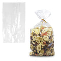 APQ Clear Gusseted Poly Bags, 4 x 2 x 8 Inch. Pack of 100 Gusseted Plastic Bags 1 Mil Thick for Favors with Open Top. Clear Plas