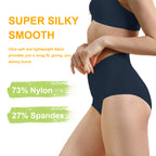 IRISMORII Absorbent Incontinence Underwear for Women Washable Leak Proof Seamless Urine Postpartum Protective Brief (Dark Blue 4