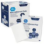 MED PRIDE Non-Adherent Pads 3 X 4 Sterile Wound Dressings, Individually Wrapped, Highly Absorbent, Painless Removal, Pack of 100