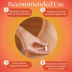 FORIA Vibrance Melts | Organic, All-Natural Moisturizing Vaginal Suppositories with Cocoa Butter and MCT Oil | Fragrance-Free In