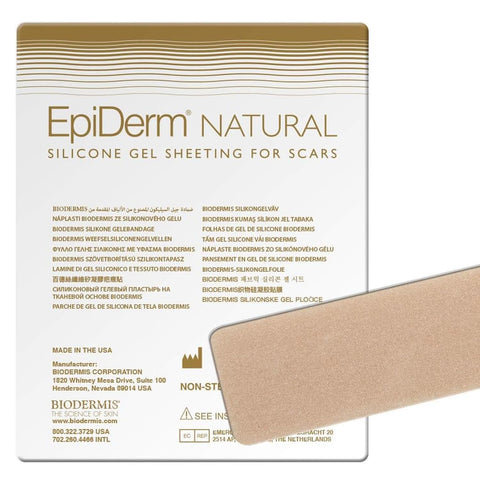 Biodermis Epi-Derm C-Strips, Silicone Gel Sheeting for Scars, Ideal for C-Section, Tummy Tuck, Hysterectomy & Cardiac Surgery Sc