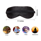 NMM Global 100% Natural Silk Sleep Eye Mask Kids, Cute Night Sleeping Mask with Adjustable Elastic Strap for Girls Boys Child (B