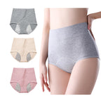 3 Pack Womens Incontinence Underwear Washable, Double Elastic High Waist Adult Incontinence Protective Briefs, Reusable for Lig