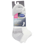 Dr. Scholl's Women Advanced Relief Blisterguard - 2 & 3 Pair Packs Non-binding Cushioned Moisture Management Socks, White, 8-12
