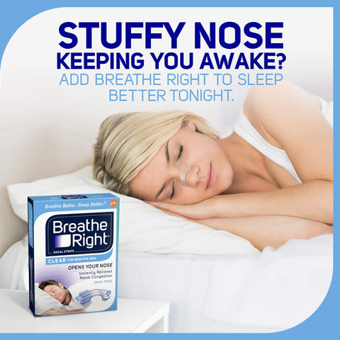 Breathe Right Nasal Strips, Small/Medium, Clear, 30 Count