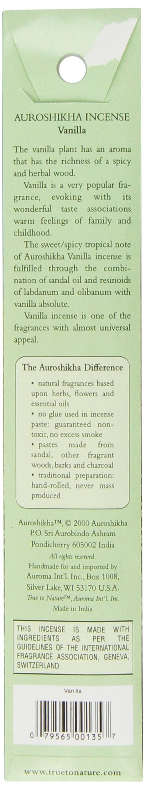 Auroshikha Incense, Vanilla, 10 Gram