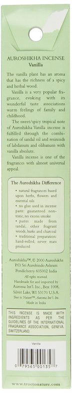 Auroshikha Incense, Vanilla, 10 Gram
