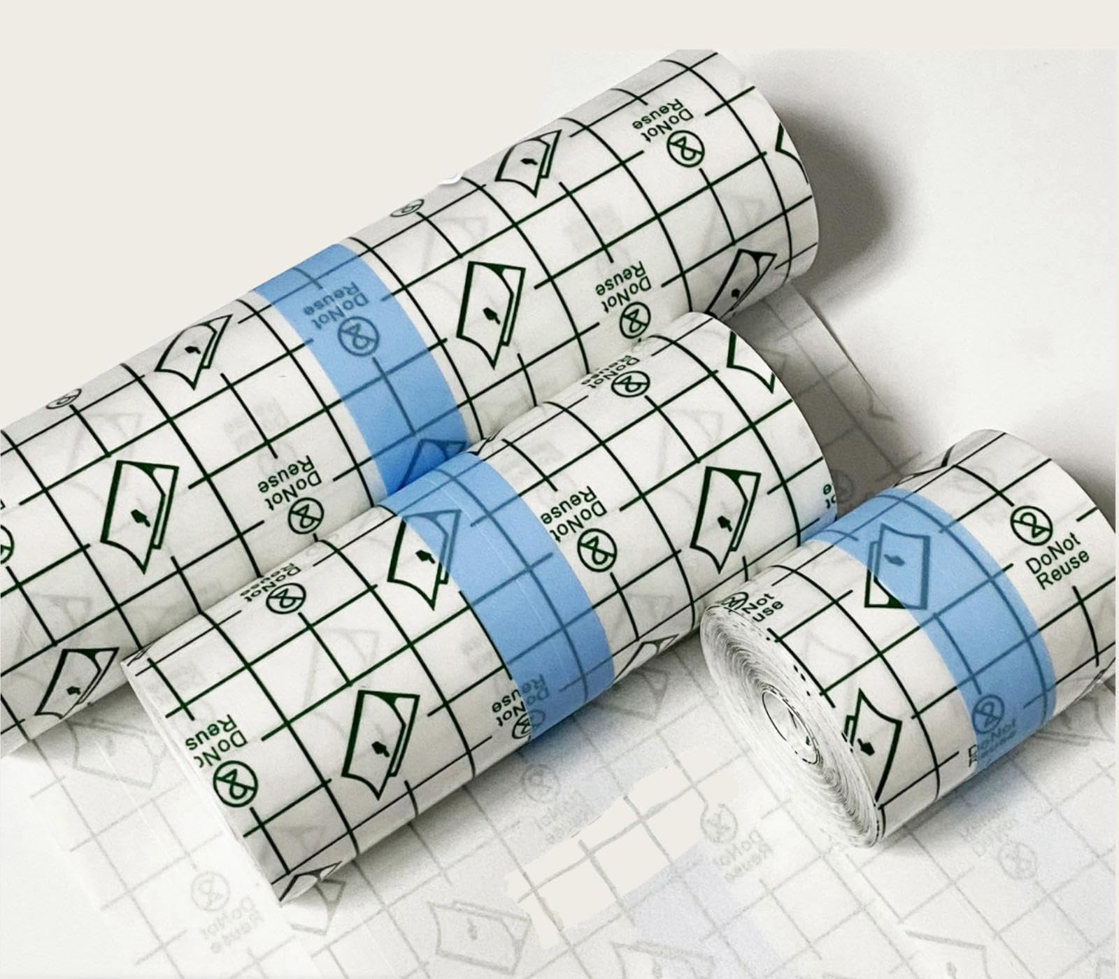 3 Rolls Transparant Waterproof Adhesive Bandages,Second Skin Tattoo Cover Up Tape,Waterproof Tattoo Supplies for Swimming,Shower