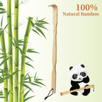 Omszte Bamboo Back Scratcher,100% Natural Bamboo Back Scratchers for Itching Relief,Strong & Sturdy 17 inches